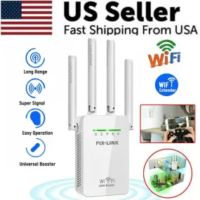 1200Mbps WiFi Range Extender Repeater Wireless Amplifier Router Signal