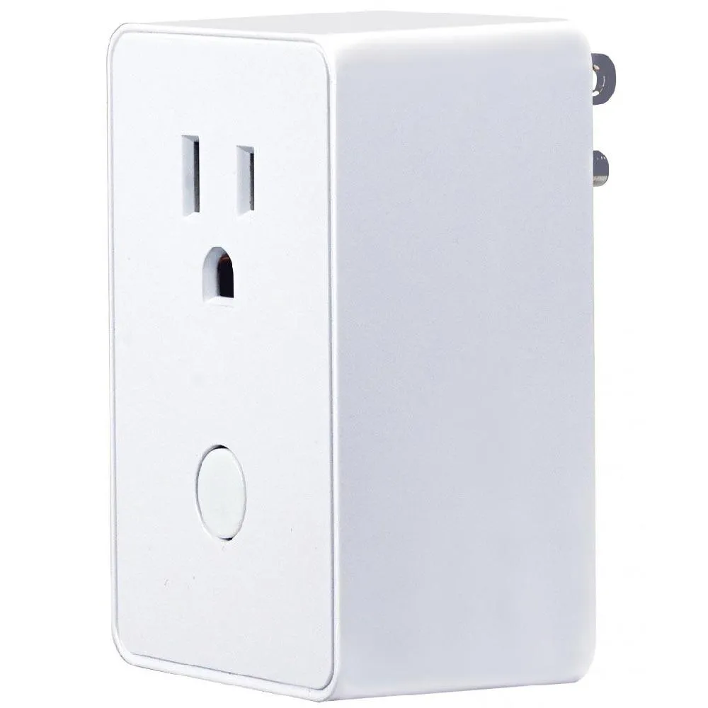 15 Amp 120 Volt Z-Wave Smart Plug Outlet Module White