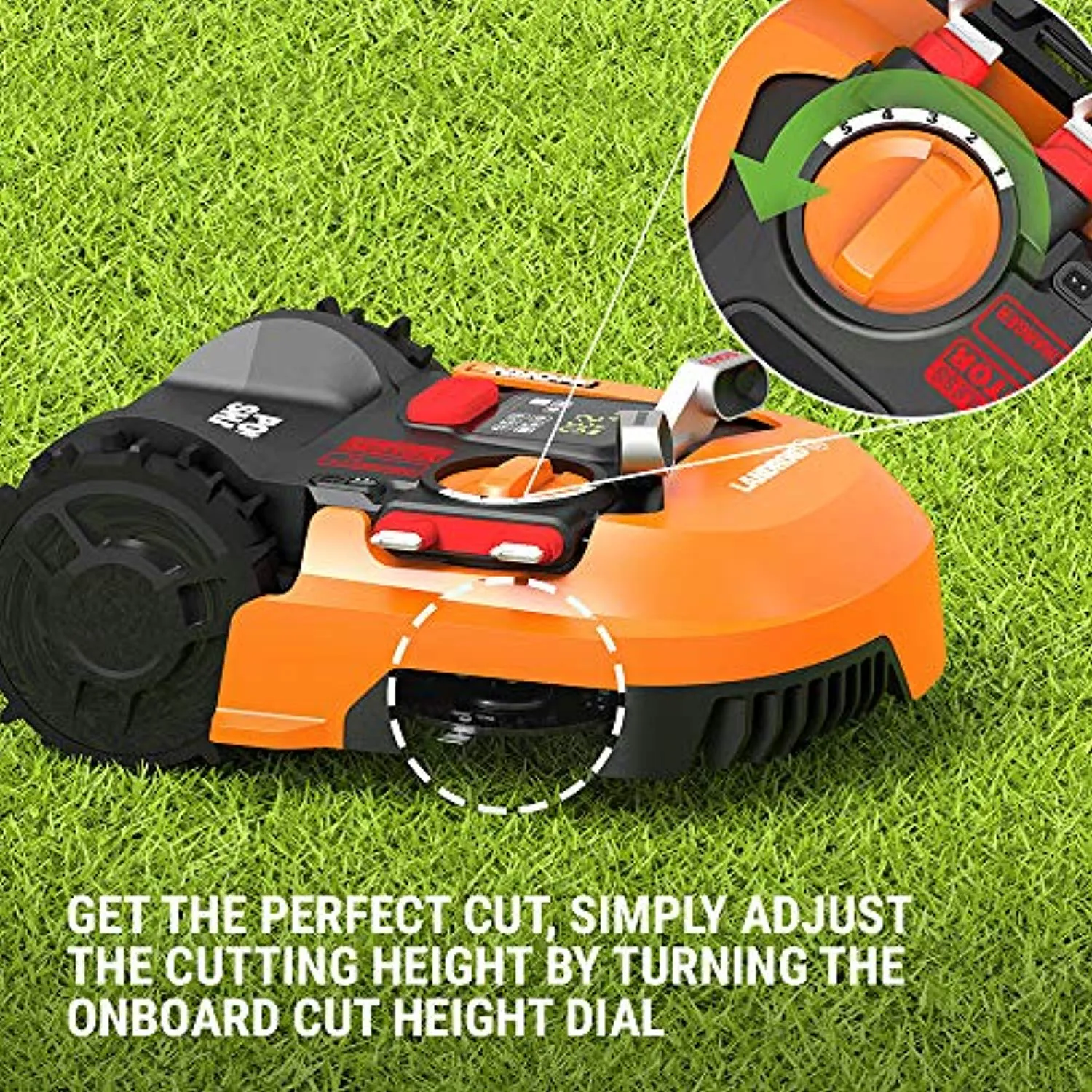 20V PowerShare Robotic Lawn Mower with GPS Module Included, Mows up to 1/4 Acre (New Version)