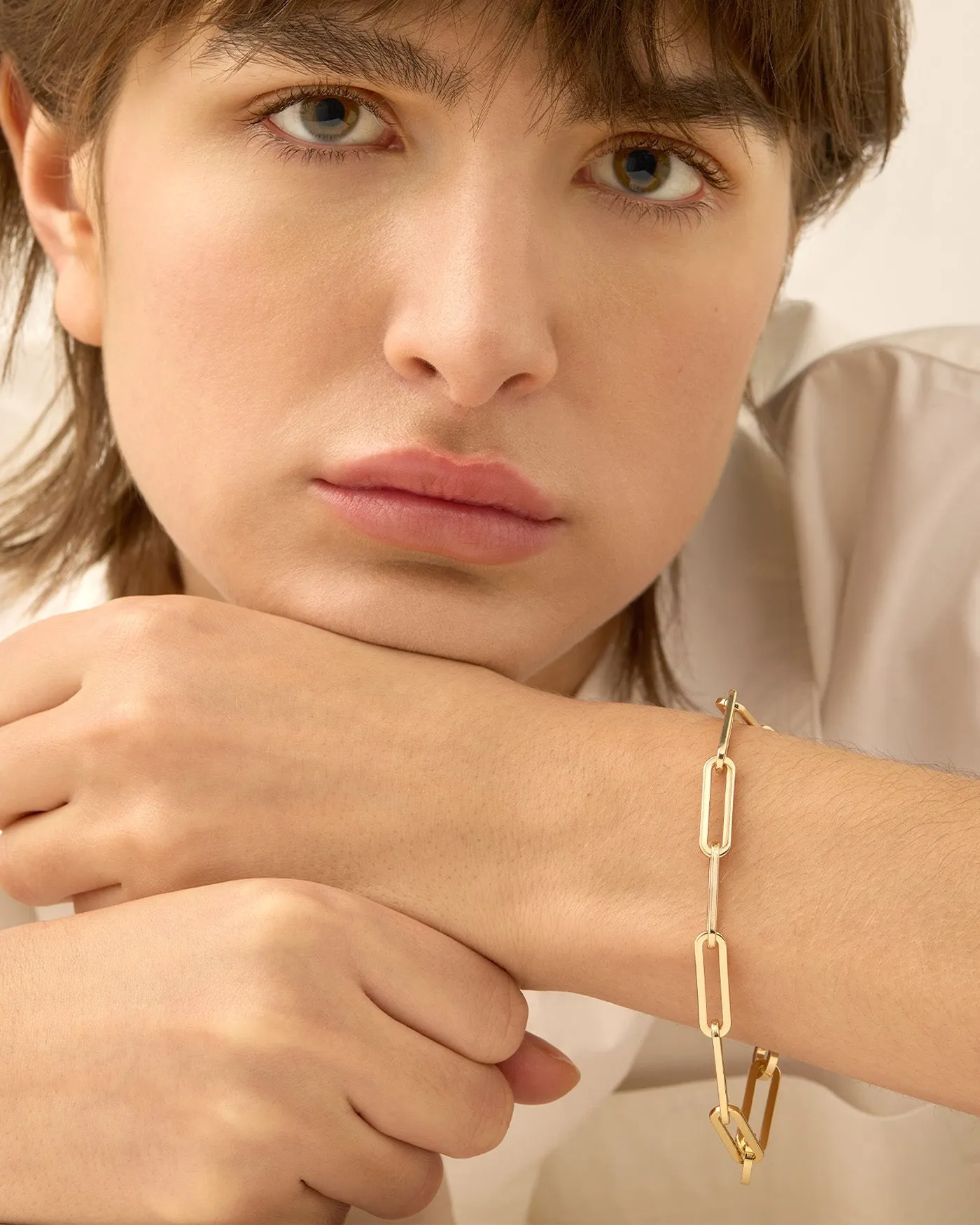 Andi Slim Gold Bracelet