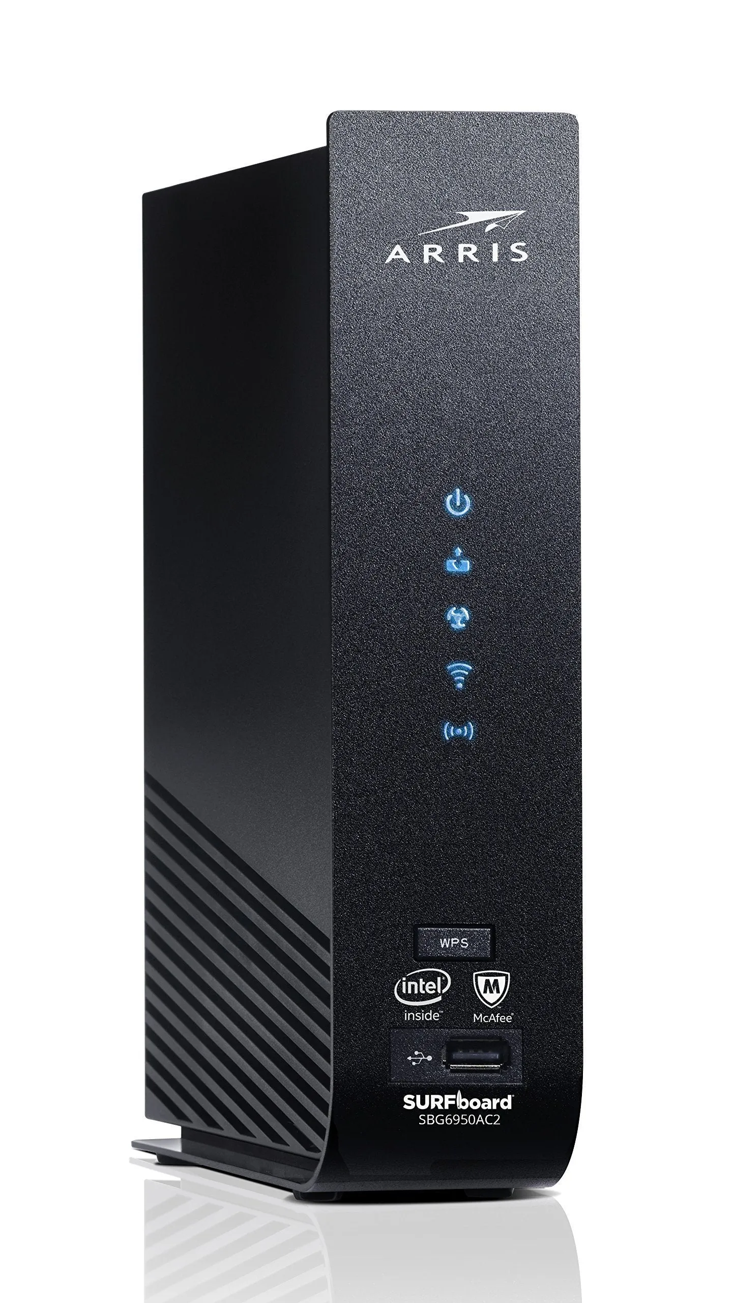 ARRIS SURFboard (16x4) DOCSIS 3.0 Cable Modem Plus AC1900 Dual Band Wi-Fi Router, 686 Mbps Max Speed, Certified for Comcast Xfinity, Spectrum, Cox & more (SBG6950AC2)