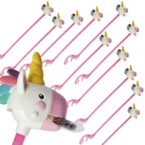 Assorted Unicorn Grabber Stick - 1 Dozen - Novelty, Kids Toy, Arm or Hand Extender, Claw