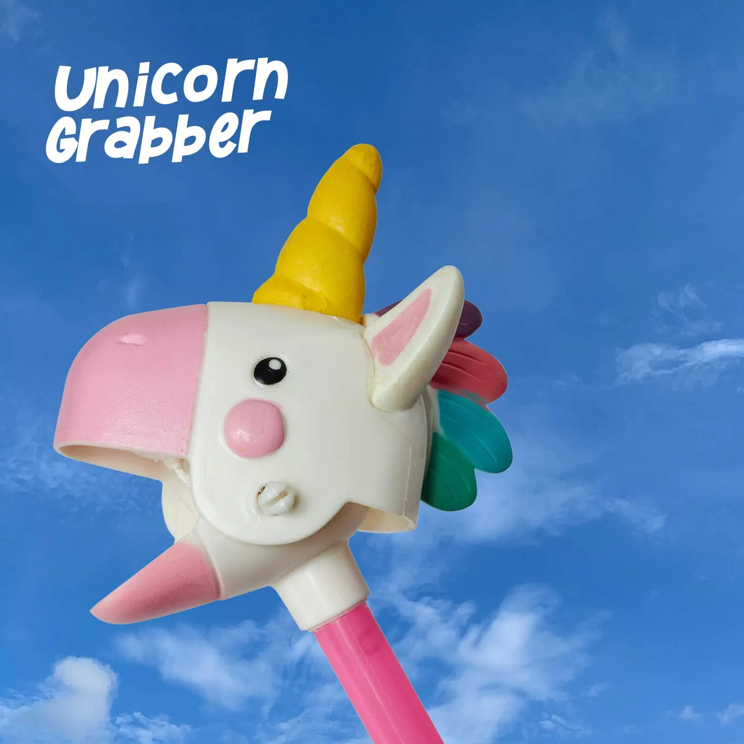 Assorted Unicorn Grabber Stick - 1 Dozen - Novelty, Kids Toy, Arm or Hand Extender, Claw