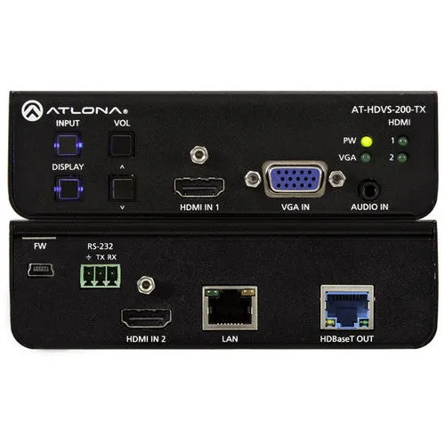 Atlona® AT-HDVS-200-TX Three-Input Switcher for HDMI and VGA over Ethernet Enabled HDBaseT Tx