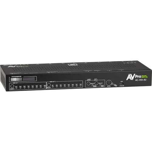 AVPro Edge AC-MX-82 8x2 HDMI 4K Matrix/Auto Switcher (Rackmount)