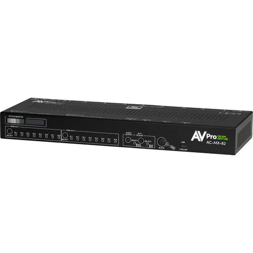 AVPro Edge AC-MX-82 8x2 HDMI 4K Matrix/Auto Switcher (Rackmount)