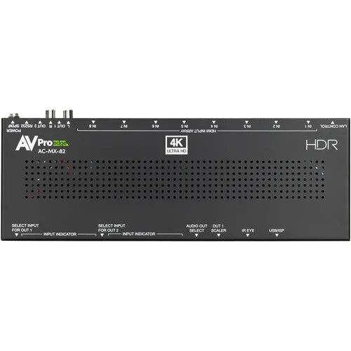 AVPro Edge AC-MX-82 8x2 HDMI 4K Matrix/Auto Switcher (Rackmount)