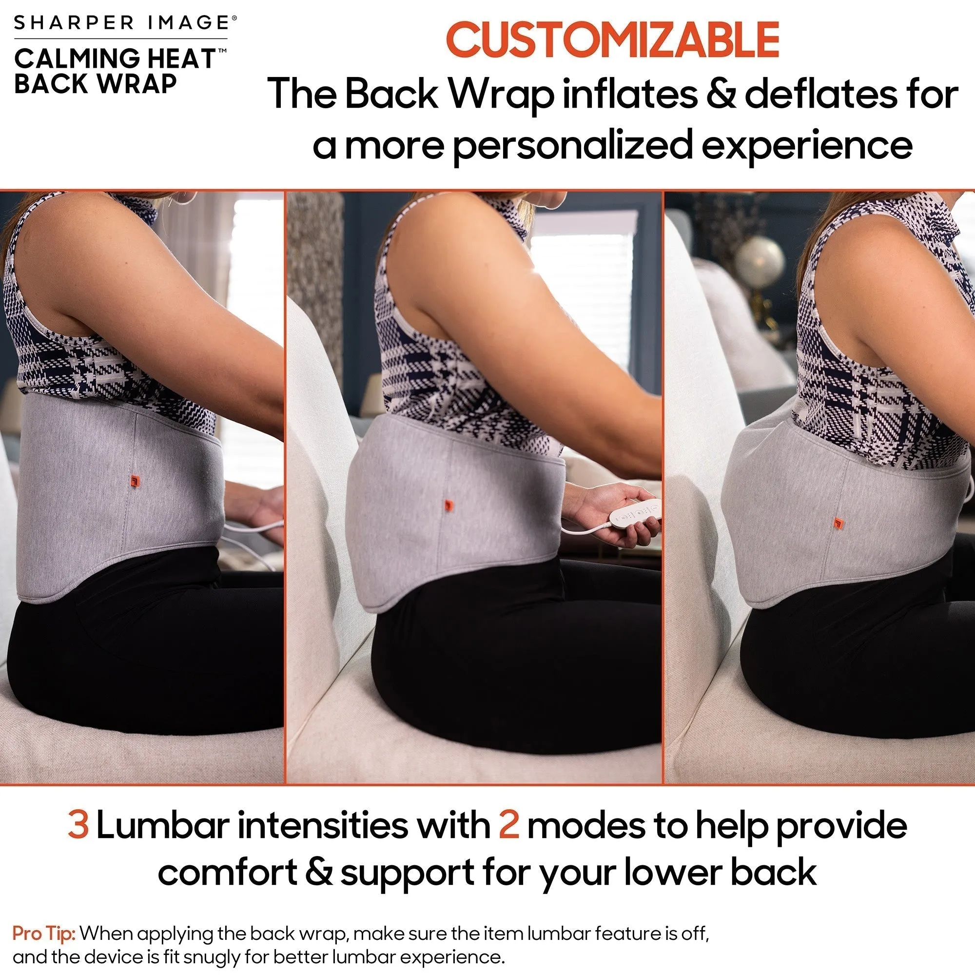 Back Wrap Basic By Sharper Image® - 2 PACK