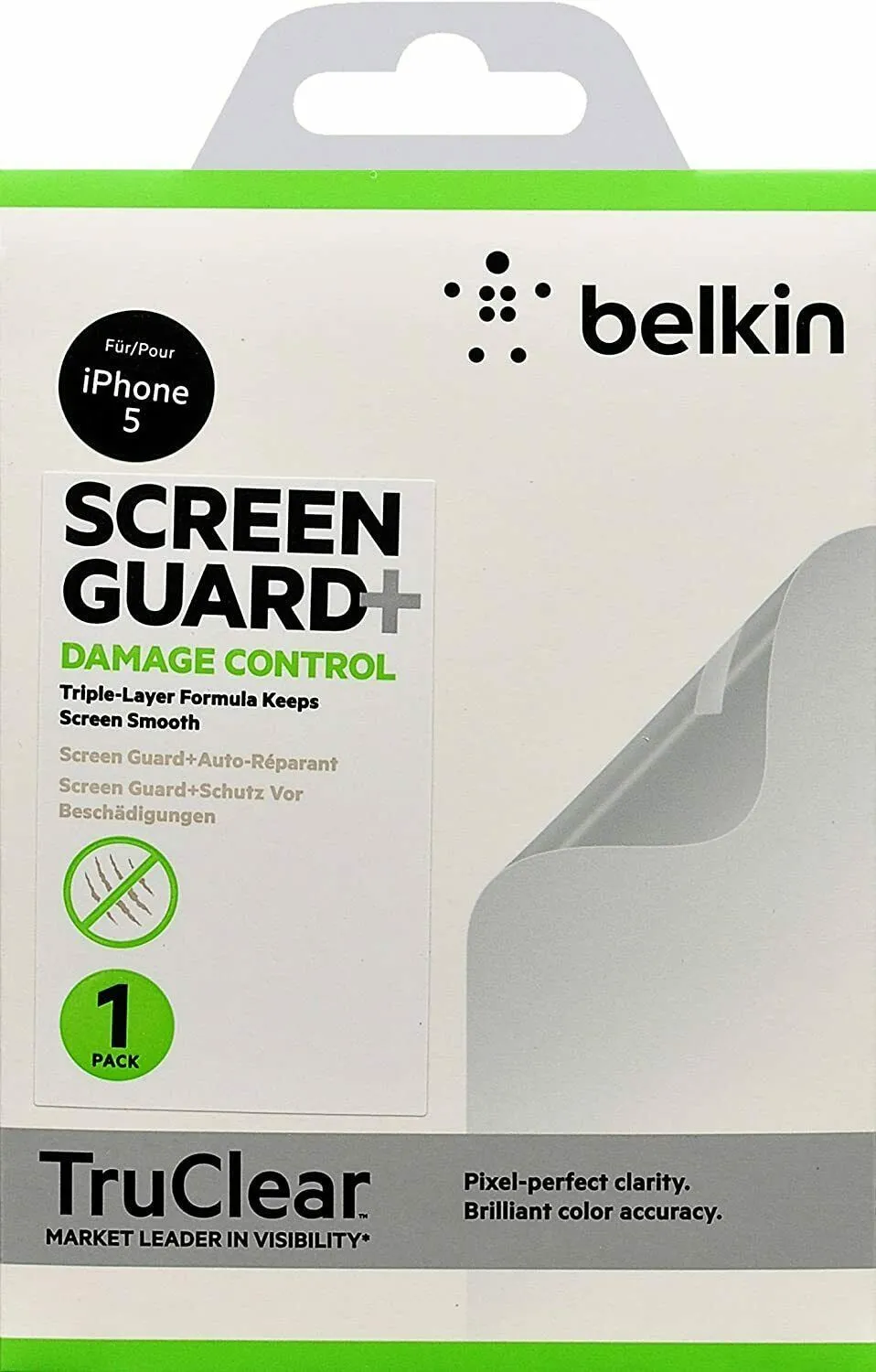 Belkin Damage Control Screen Guard Protector Overlay for iPhone 5 5S F8W181cw