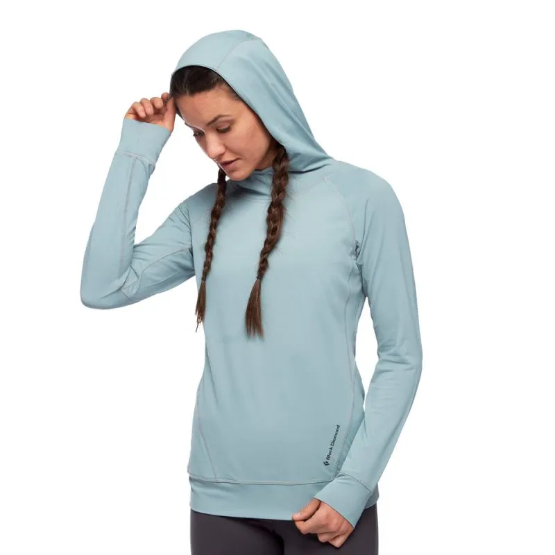 Black diamond Alpenglow Hoody (Blue Ash) Camiseta técnica de mujer