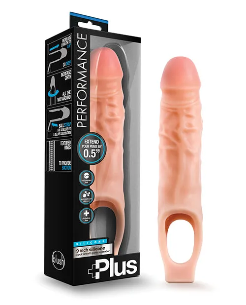 Blush 9" Silicone Cock Sheath - Flesh