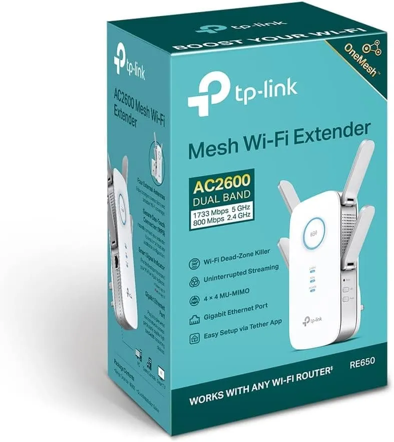 Brand	TP-Link Wireless communication standard	5.8 GHz Radio Frequency, Bluetooth Data transfer rate	2600 Megabits Per Second Frequency band class	Dual-Band Special feature	Access Point Mode, MU-MIMO, LED Indicator