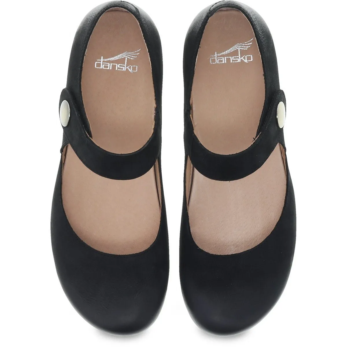 DANSKO BEATRICE BLACK BURNISHED NUBUCK