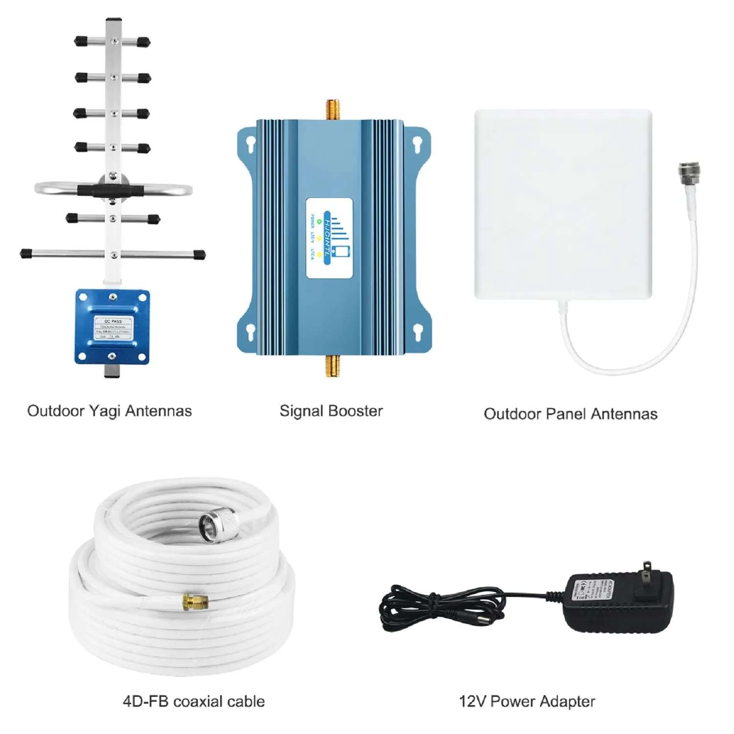 HJCINTL DG70-9 Cell Phone Signal Booster for Home for Verizon AT&T, Up to 5,000 Sq Ft