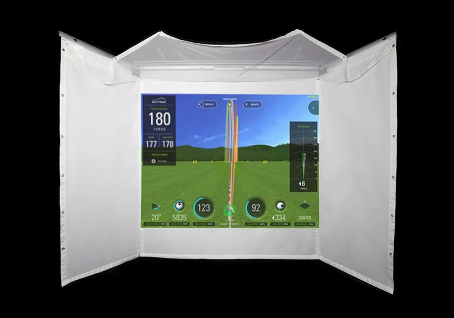 HomeCourse Pro 180 Retractable Golf Simulator Screen