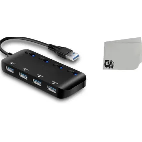 Hub Splitter Extender USB With Individual Power Switch and LED