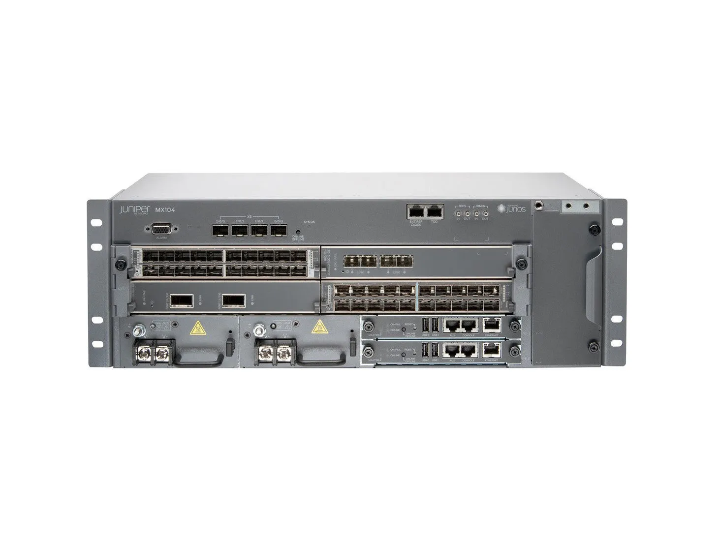 Juniper Networks MX104-PREM-DC-BNDL Premium Bundle 4MIC Slots 2PS 2RES