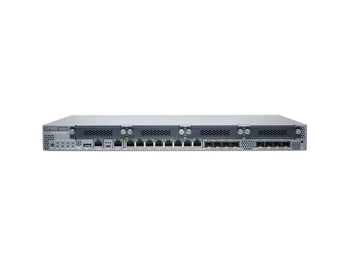 Juniper Networks SRX340-SYS-JE Services Gateway Incl Hardware 16GE 4x