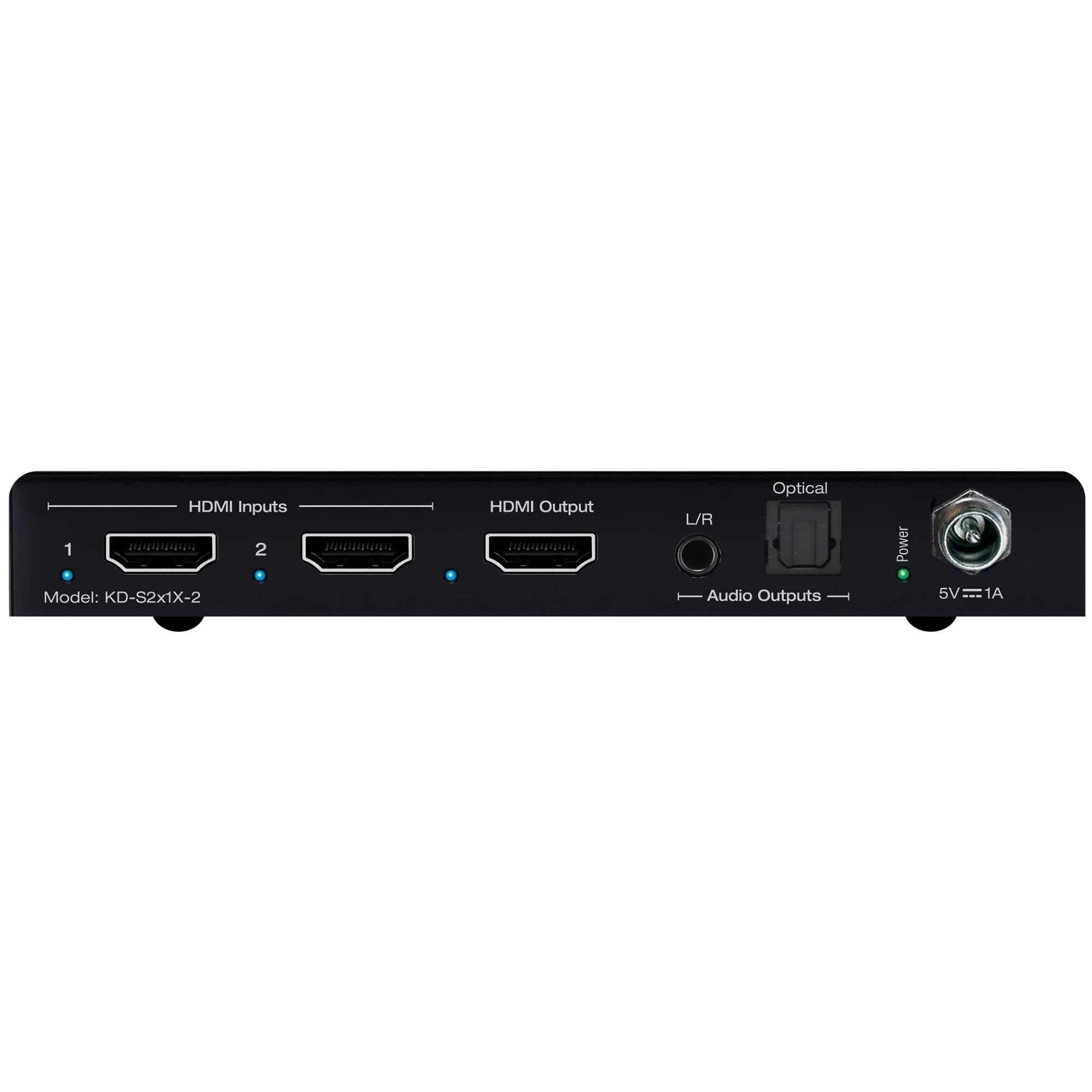 Key Digital KD-S2x1X-2 HDMI Switcher with L/R and Optical Audio De-Embedded Output