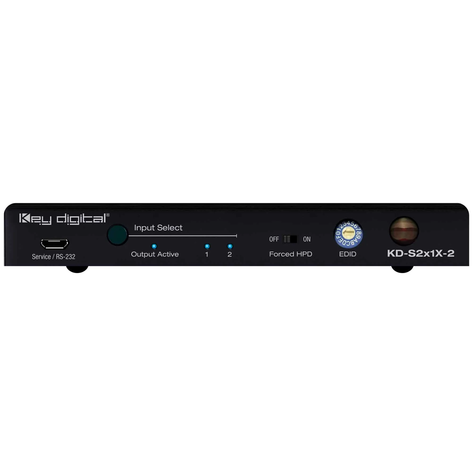 Key Digital KD-S2x1X-2 HDMI Switcher with L/R and Optical Audio De-Embedded Output