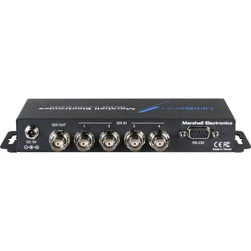 Marshall VSW-2000 4x1 3G/HD/SD-SDI Switcher, Up to 4 HD-SDI