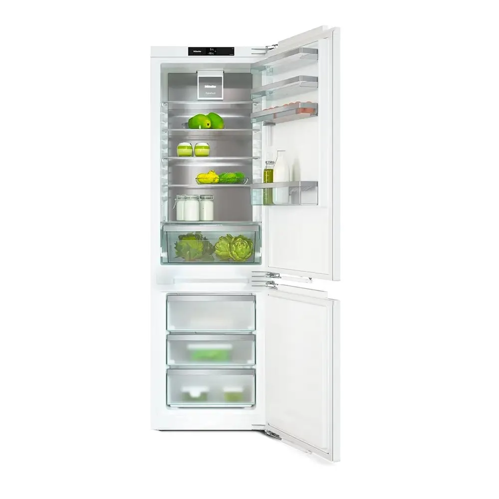 Miele KFN7764D 254 Litre Built-In Fridge Freezer Combination with FlexiLight 2.0, NoFrost & DynaCool - 55.9cm Wide