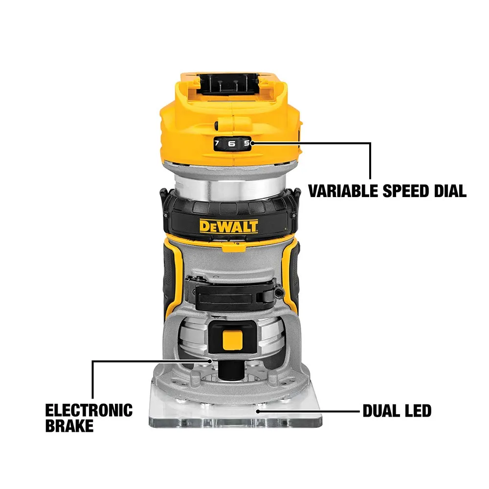 Open Box -  DEWALT 20-Volt MAX XR Lithium-Ion Cordless Brushless Router (Tool-Only)