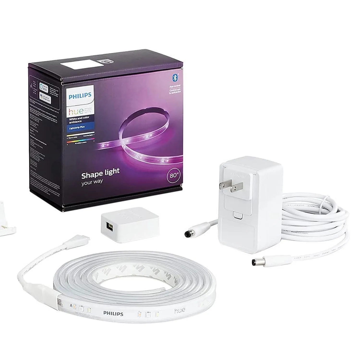 Philips Hue 555334-KIT Kit - Lightstrip Plus Base 6ft. Plus 3ft. Extension