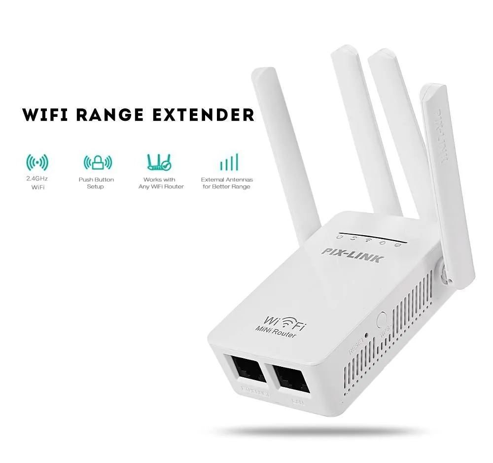 PLXTEND™ 1200Mbps FAST WiFi Range Extender Repeater Wireless Amplifier Signal Booster