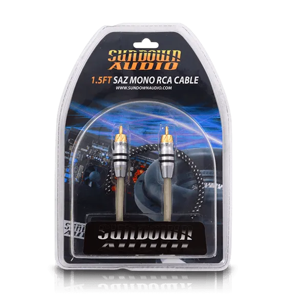 Sundown Audio SAZ1-1.5FT Mono Channel RCA Interconnects