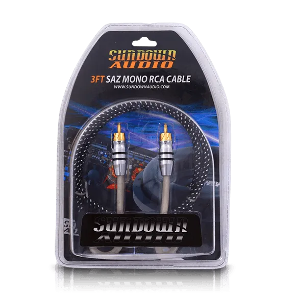 Sundown Audio SAZ1-3FT Mono Channel RCA Interconnects