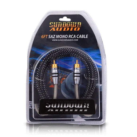 Sundown Audio SAZ1-6FT Mono Channel RCA Interconnects