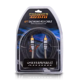 Sundown Audio SAZ1-6FT Mono Channel RCA Interconnects