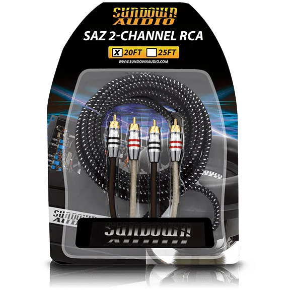 Sundown Audio SAZ4-20FT SAZ 4-Channel RCA Interconnects