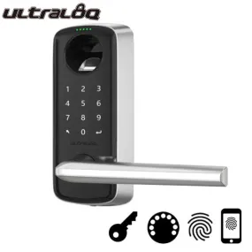 Ultraloq - Electronic Smart Lever Set - Finger Print Reader - Bluetooth - Touchscreen Keypad - Key Override