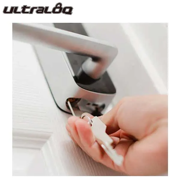 Ultraloq - Electronic Smart Lever Set w/ Wi-Fi Bridge - Finger Print Reader - Bluetooth - Touchscreen Keypad - Key Override