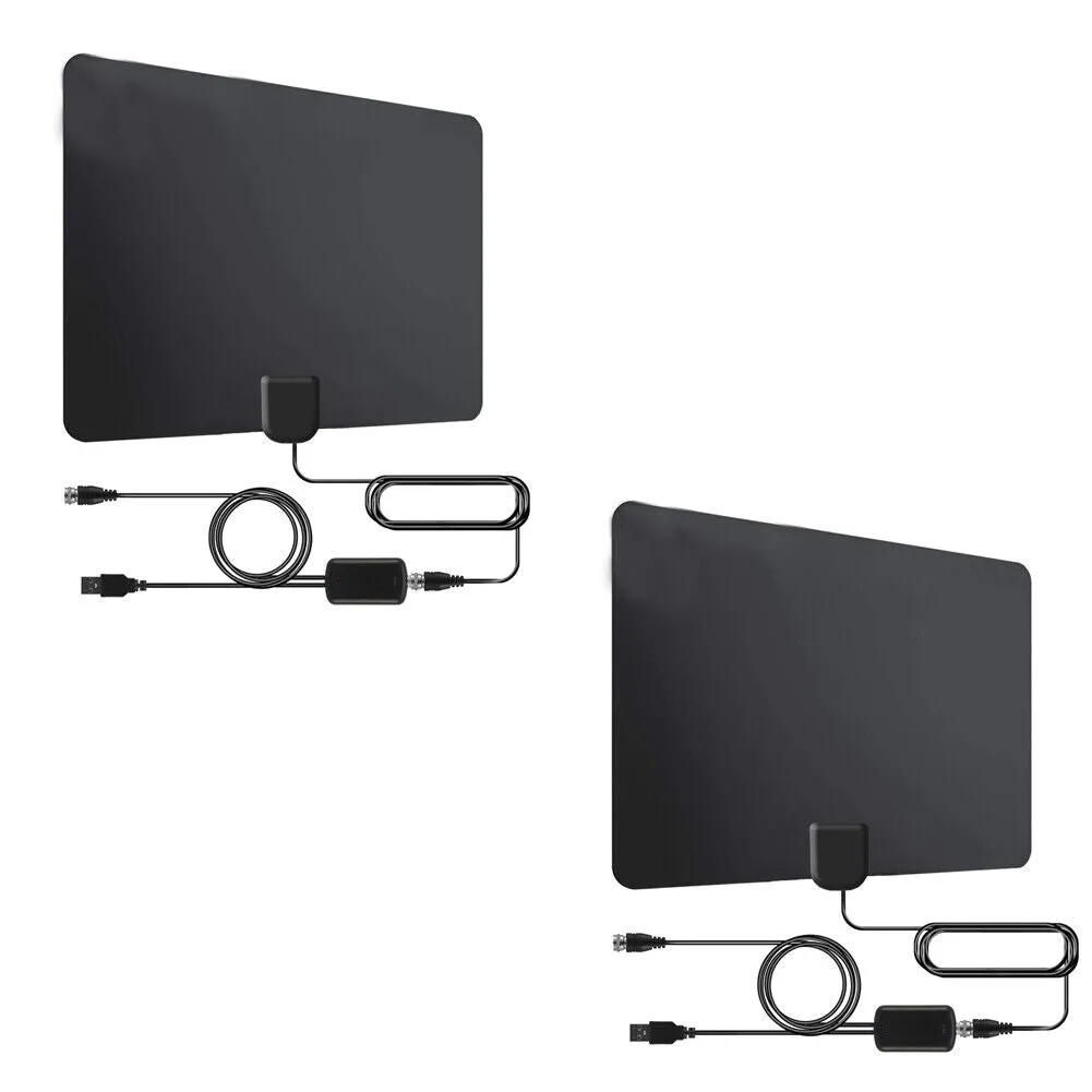 US 1-2 Pcs TV Antenna Newest 4k 1080p HDTV Indoor Digital Amplified Up 3600Miles