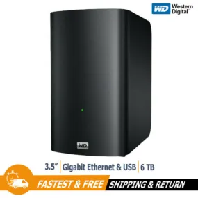 WD My Book Live Duo 6TB External Hard Drive for PC, WDBVHT0060JCH