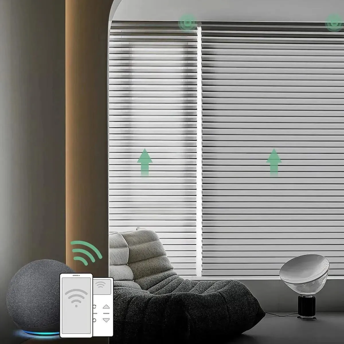 Yoolax Motorized Horizontal Sheer Shades