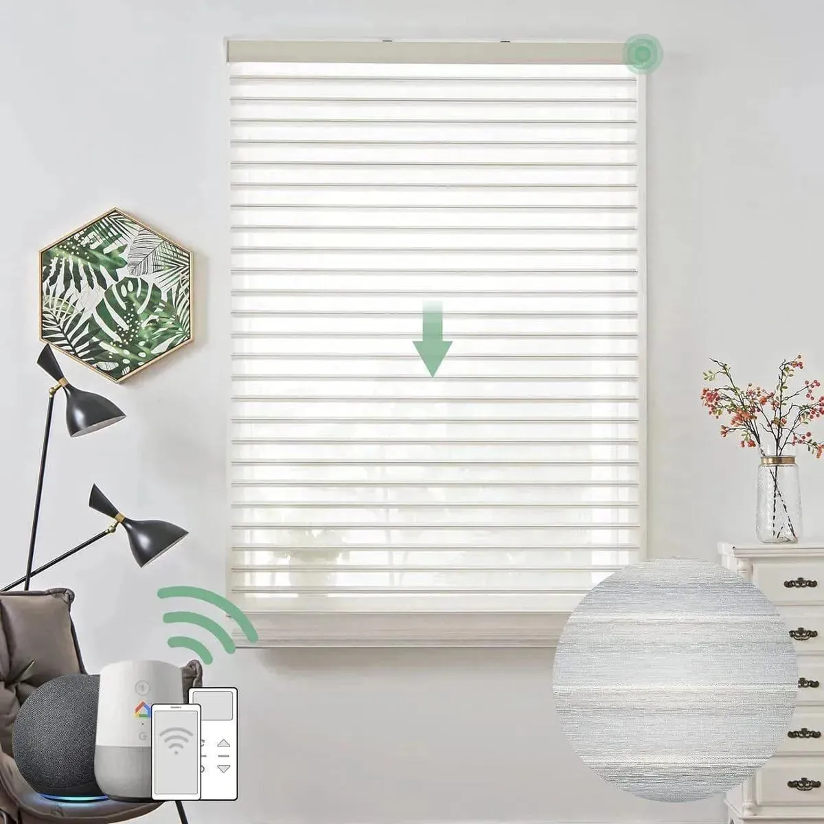 Yoolax Motorized Horizontal Sheer Shades