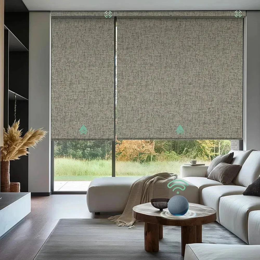 Yoolax Motorized Roller Shades 100% Blackout V-Series