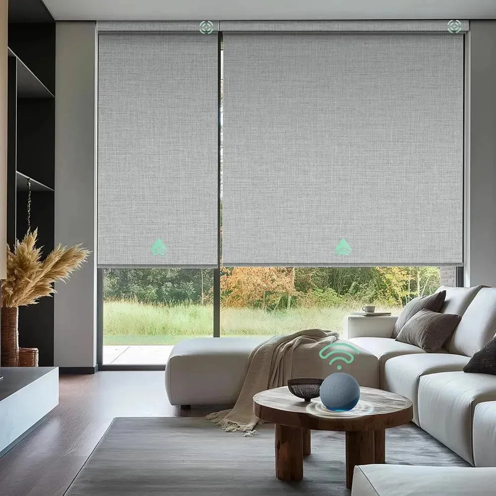 Yoolax Motorized Roller Shades 100% Blackout V-Series