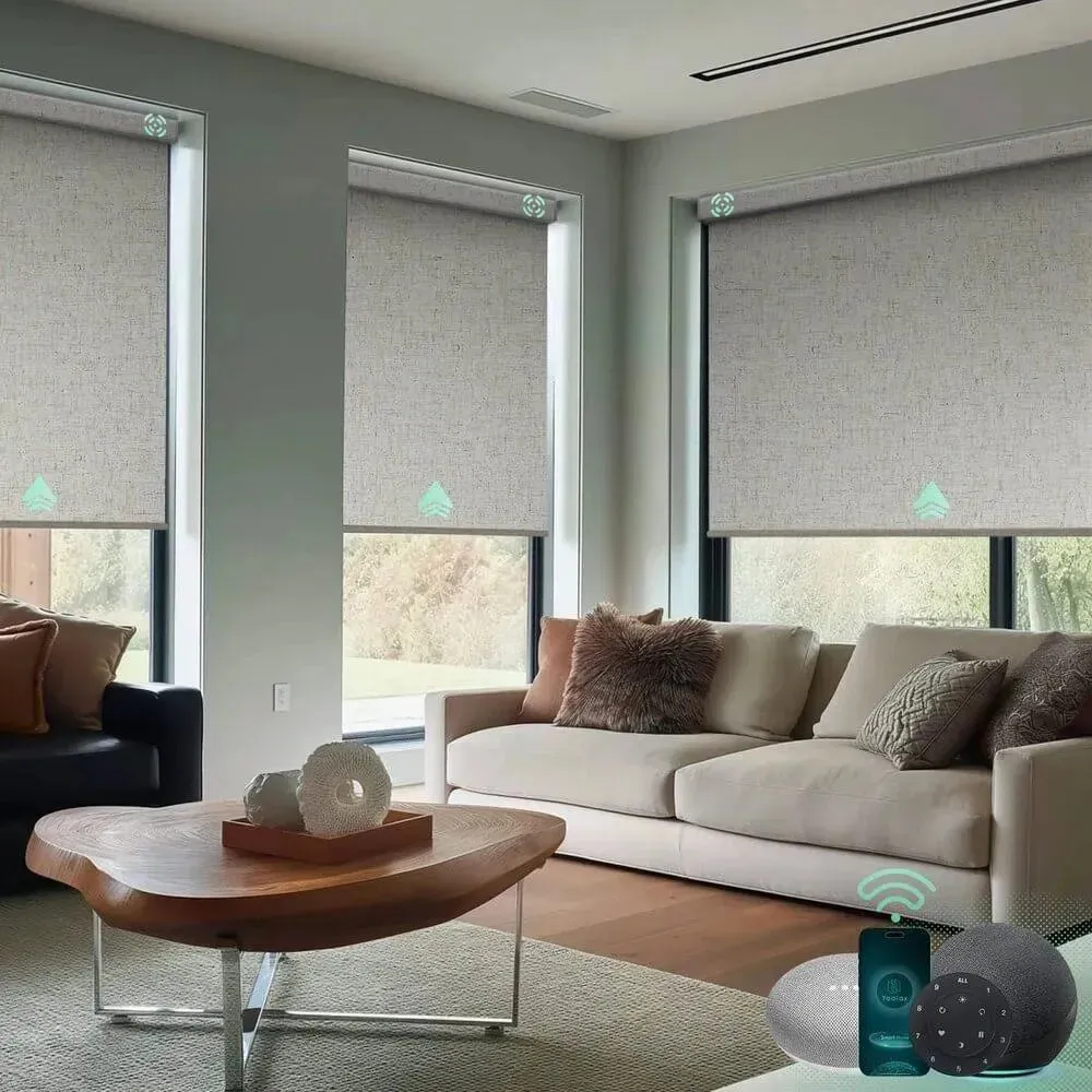 Yoolax Motorized Roller Shades 100% Blackout