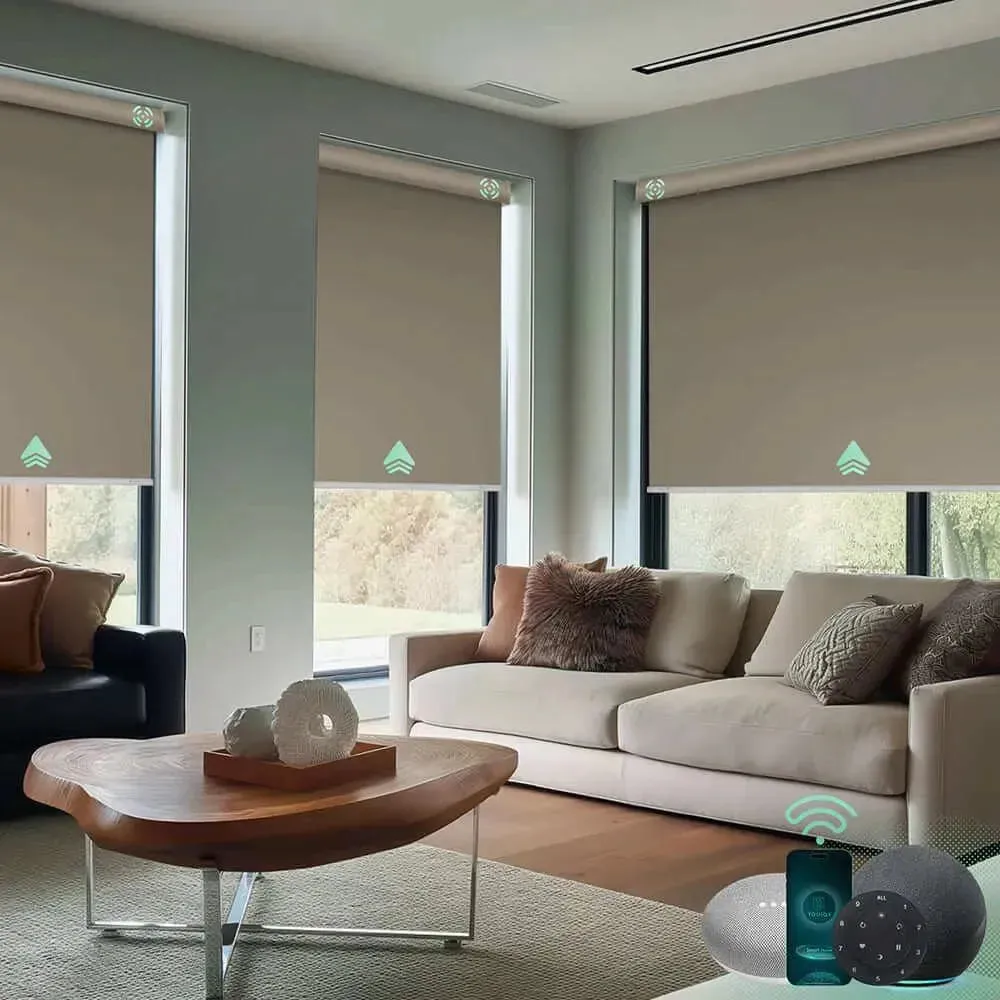 Yoolax Motorized Roller Shades 100% Blackout