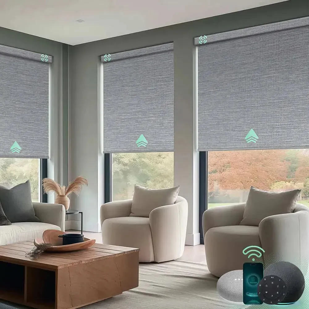 Yoolax Motorized Roller Shades 100% Blackout