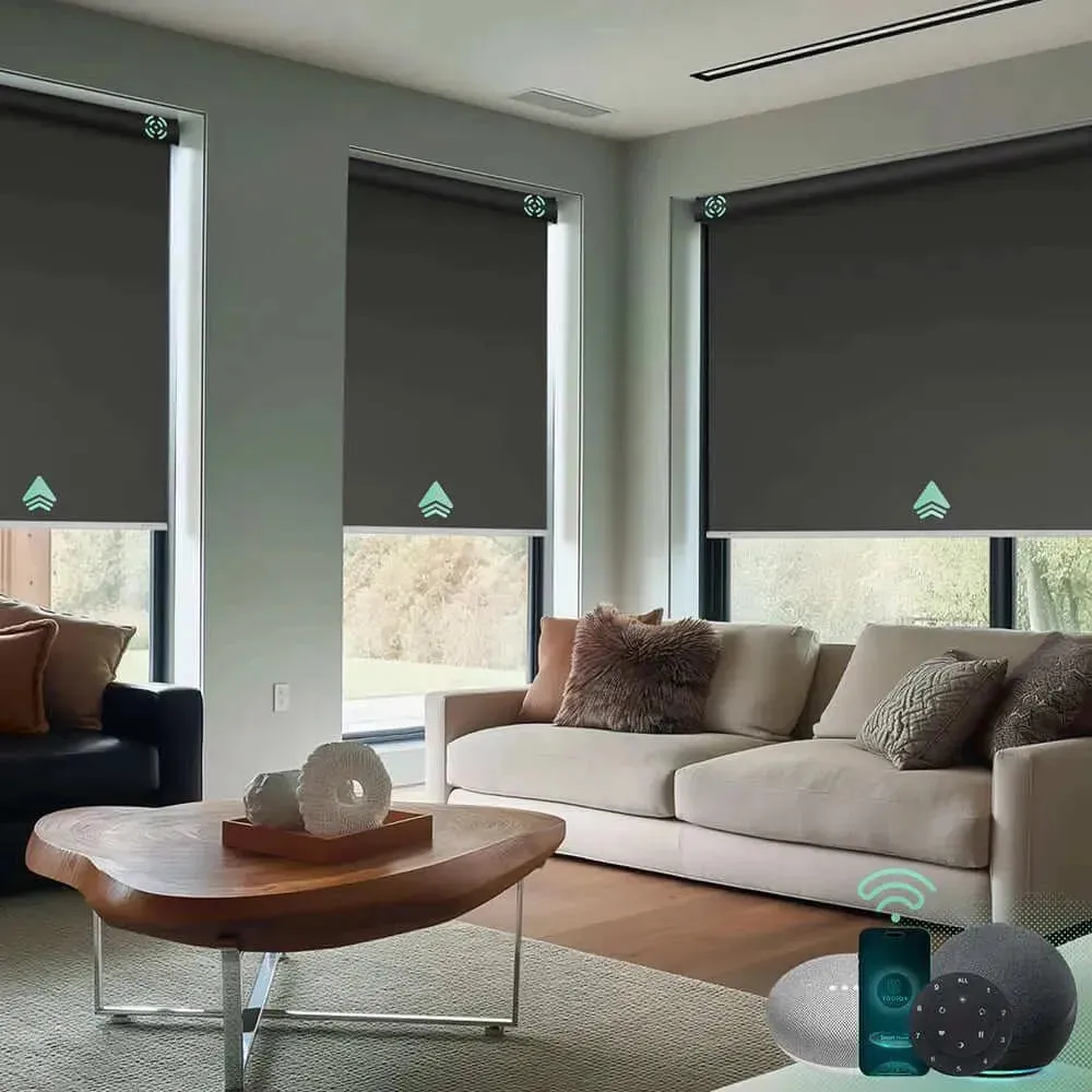 Yoolax Motorized Roller Shades 100% Blackout