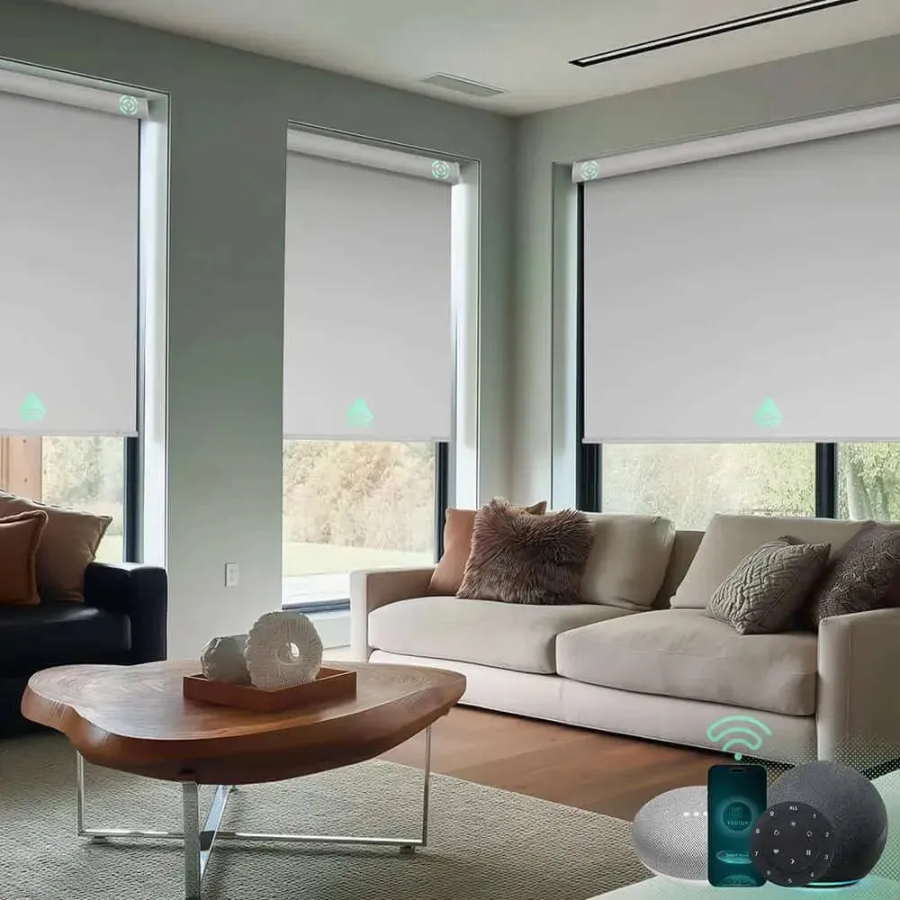 Yoolax Motorized Roller Shades 100% Blackout