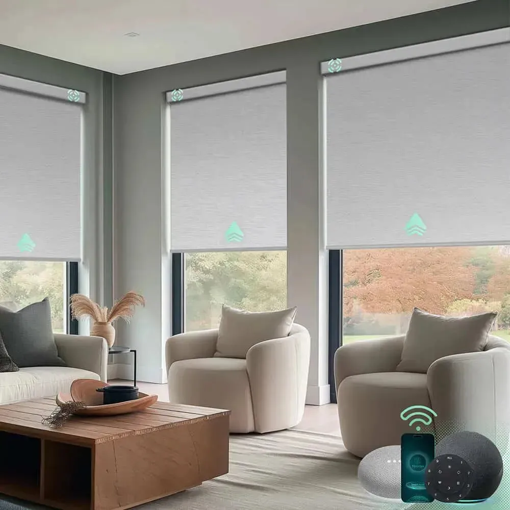 Yoolax Motorized Roller Shades 100% Blackout