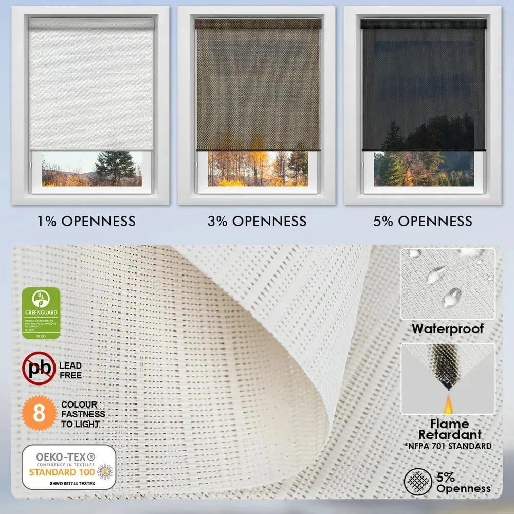 Yoolax Motorized Solar Roller Shades