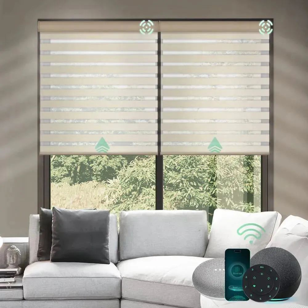 Yoolax Motorized Zebra Blinds V-Series